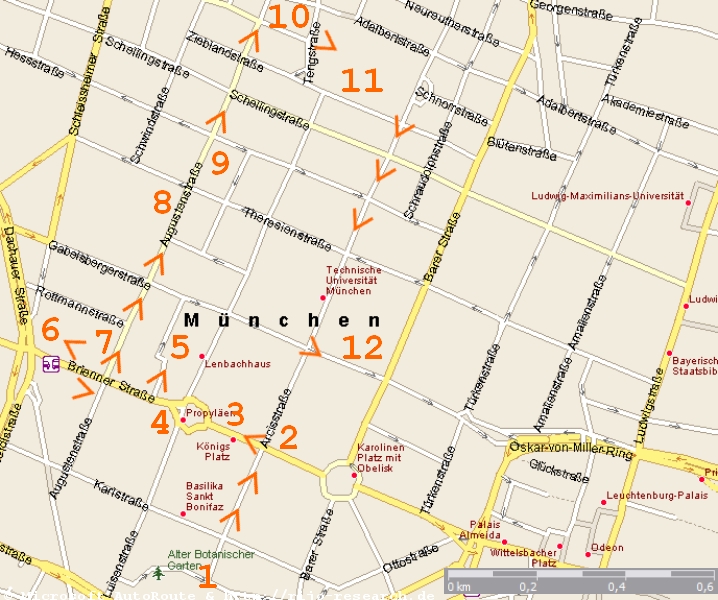 Map of Maxvorstadt